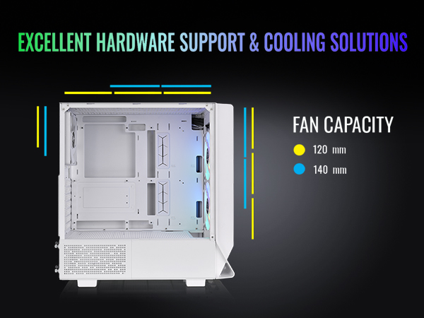 Thermaltake Ceres 330 TG ARGB Mid Tower E-ATX Case